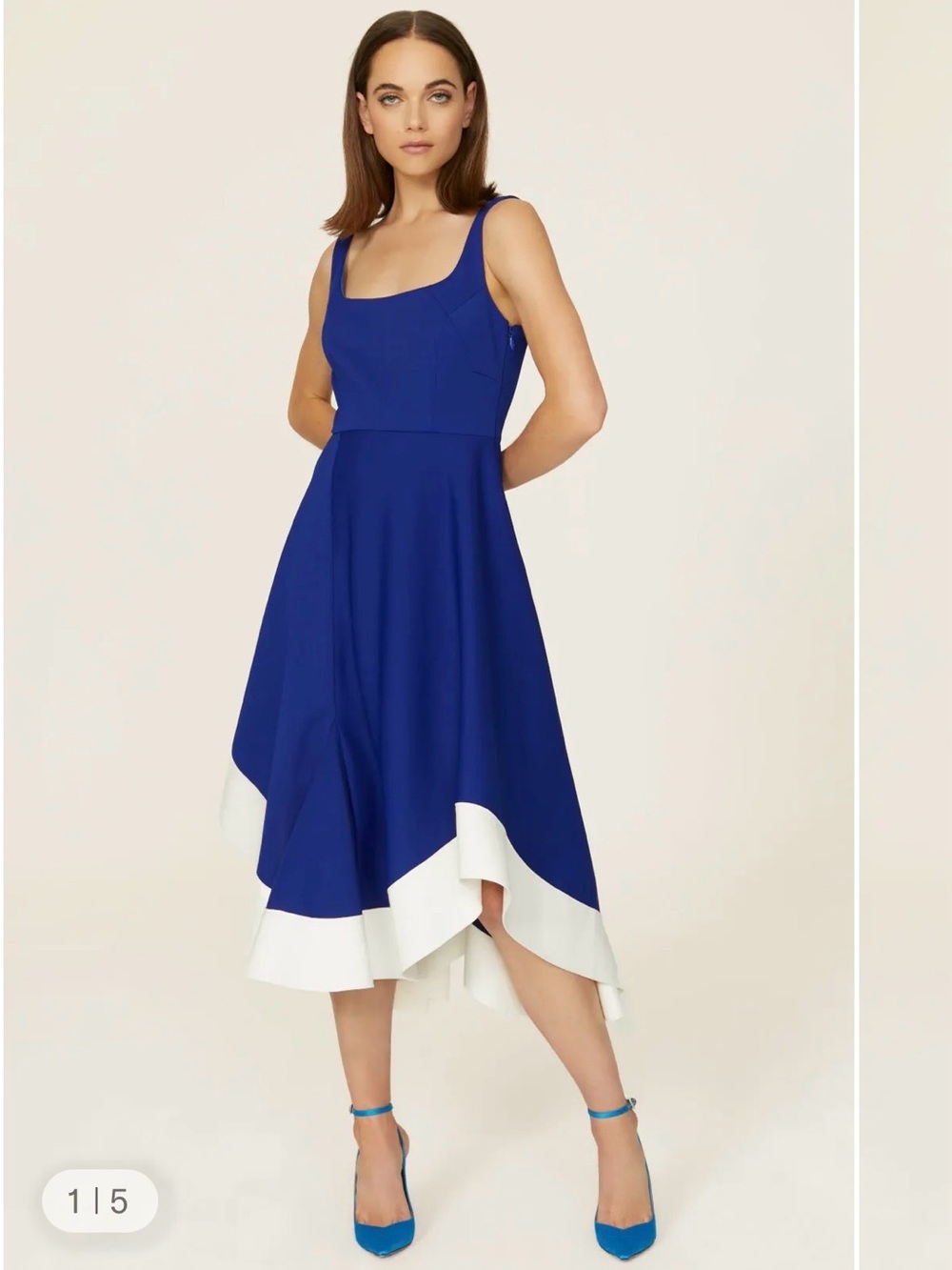 Esteban Cortezar x RTR Blue Flamenco Dress
